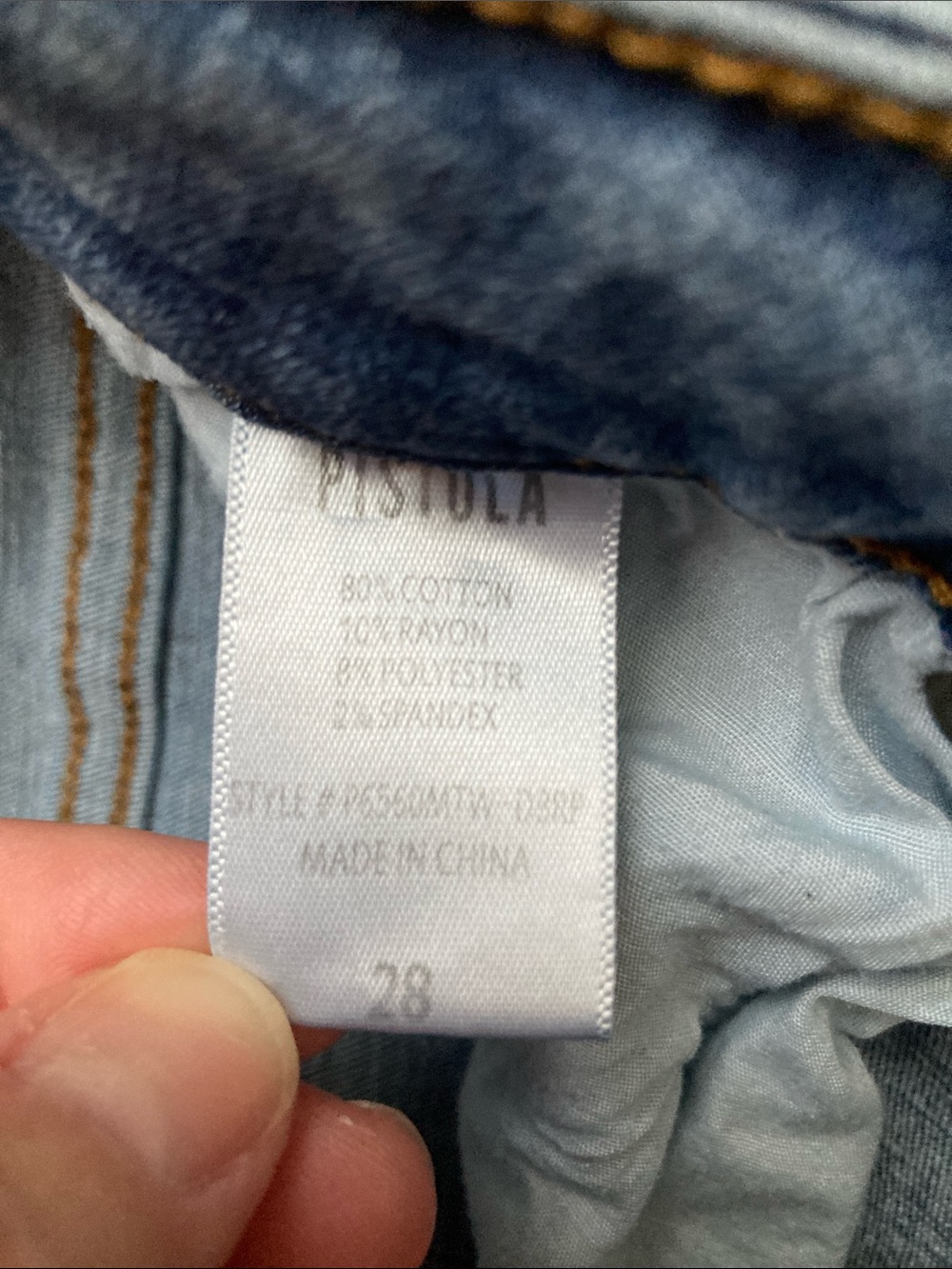 Pistola Distressed Raw 6” Jean Shorts - Picture 3 of 8